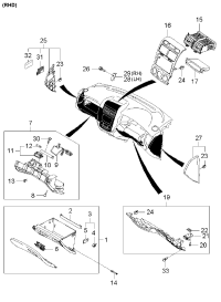 845011F050WK-GLOVE BOX ASSY