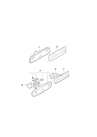 3G0857511AMIQQ-Mirror, automatic anti-glare ceramics