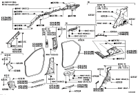 6211148070C0-BOARD, COWL SIDE TRIM, RH