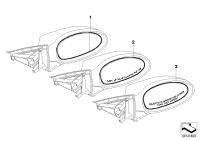 51167145267-Mirror glass heated wdo lh