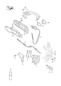 3C0837033C-Bow lock