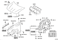 SU00302960-INSULATOR, HOOD