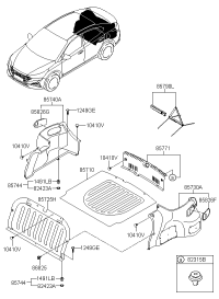 85710F9000TRY-MAT ASSY-LUGGAGE COVERING