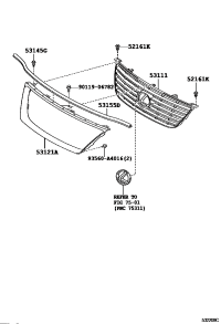 5311133260-GRILLE, RADIATOR