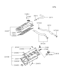 2242037110-COVER ASSY-ROCKER RH