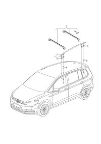 5TD860043C-Rack assy-roof rack