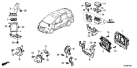 37451TKNH10-BRACKET, SPEAKER (AVAS)