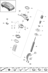 95B411106L504-Coil spring: