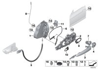 51217380544-DOOR HANDLE CARRIER X5 FR RH