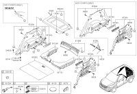 85770C9000TRY-TRIM ASSY-RR TRANSVERSE