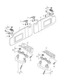 1KD857551A-Sunvisor