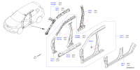 G60304CLMA-Body assy-side, rh