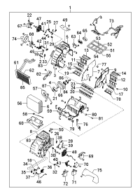 972733B000-ACTUATOR-REAR A/CON MODE