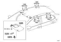 7431006C30B0-VISOR ASSY, RH