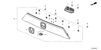 34100TZAJ11-LAMP ASSY, LICENSE PLATE