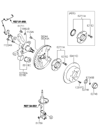 527102C305-Hub assy-rr wheel
