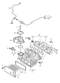 L03C129709BF-Fitting-air intake pipe upr