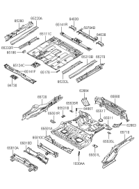 659552E000-Reinforcement, crossmember, upper lh