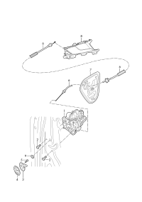 8X0839015C-AUDI TT MK2 WINDOW MECHANISM