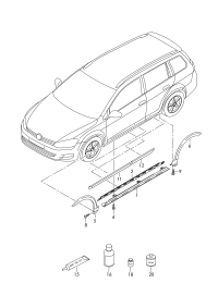 5G9853859A-Garnish assy-s/rail lwr