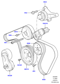 PQH500130-TENSIONER TIMING BELT