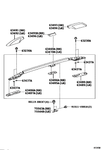 634600G010-RACK ASSY, ROOF, RH