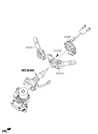 93410B8130-SWITCH ASSY-LIGHTING & T/SIG