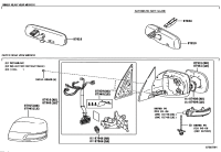 8791060M40-MIRROR ASSY, OUTER REAR VIEW, RH