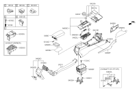 84660D6000FF4-ARMREST ASSY-CONSOLE