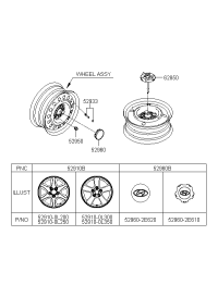 628502E201-CLAMP-SPARE TIRE