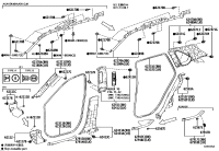 625560R090C0-GARNISH, REAR SEAT SIDE, LH