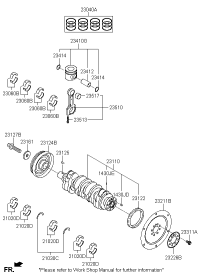 210202F900-BEARING PAIR SET-CRANKSHAFT