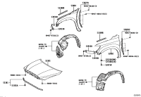 538010C190-FENDER SUB-ASSY, FR