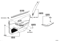 676100Z540C1-BOARD SUB-ASSY, FRONT DOOR TRIM, RH