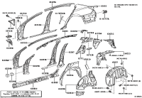 5382130140-BRACKET, FRONT FENDER, REAR RH