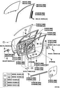 678630E010-WEATHERSTRIP, FRONT DOOR, NO.2 RH