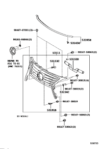 5310148421-GRILLE, RADIATOR