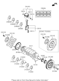 234102G470-PISTON & PIN & SNAP RING ASSY