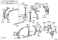 611090K010-REINFORCE SUB-ASSY, FRONT BODY PILLAR, LOWER LH