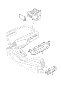 8W0919158A-Display and operation unit and control unit of electronic control air conditioner
