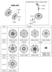 529101D210-WHEEL ASSY-ALUMINIUM