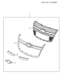 9011945-Mark (1 part), front grille