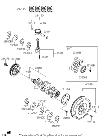 2103004001-BEARING PAIR SET-CRK/SHF CTR