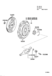3123060190-BEARING ASSY, CLUTCH RELEASE