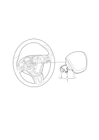 760880201HXEA-Steering wheel air bag unit