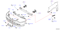 62022EX70H-FASCIA-FRONT BUMPER Y62 US SPEC