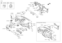 844101D100-BAR ASSY-COWL CROSS
