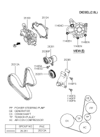 2512427000-GASKET-WATER PUMP