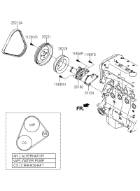 2512426002-GASKET-WATER PUMP