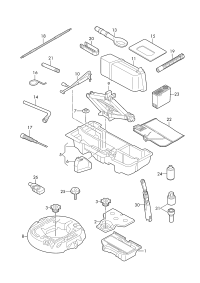 8W0012116B-Lid, tool